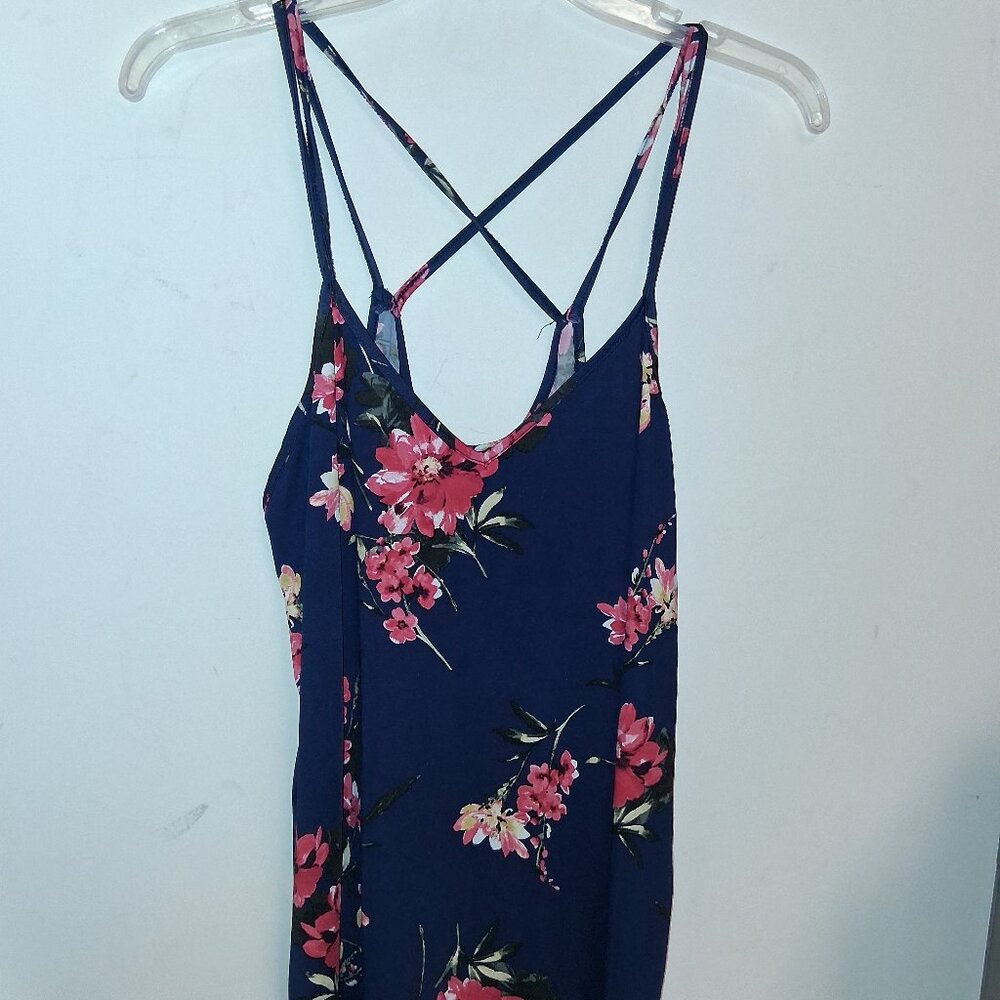 Womens Papermoon Floral Basima Strappy Knit Tank Size Large Dressy